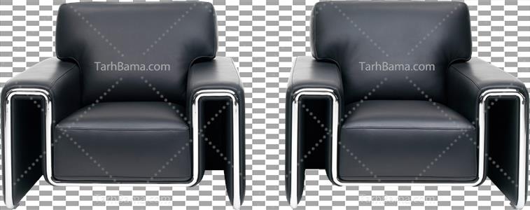 تصویر با کیفیت مبلمان اداری مشکی  بدون پس زمینه